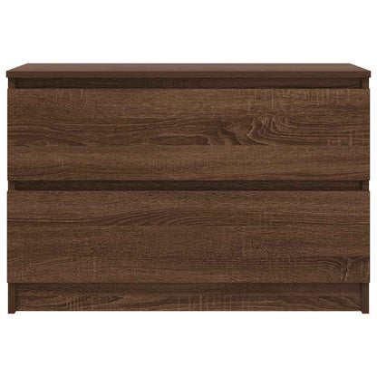 vidaXL TV Cabinet Brown Oak 80x35x54 cm Engineered Wood