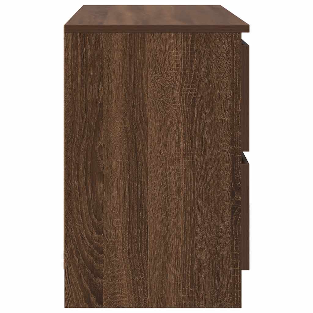 vidaXL TV Cabinet Brown Oak 80x35x54 cm Engineered Wood