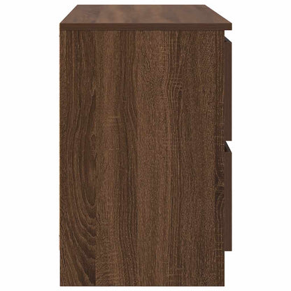 vidaXL TV Cabinet Brown Oak 80x35x54 cm Engineered Wood