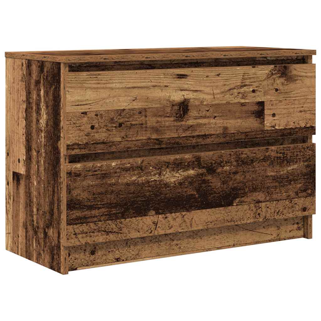 vidaXL TV Cabinet Old Wood 80x35x54 cm Engineered Wood
