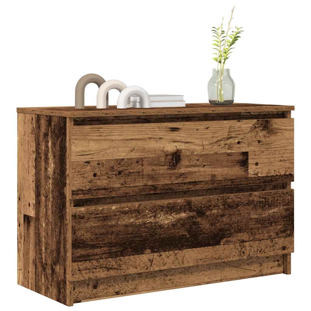 vidaXL TV Cabinet Old Wood 80x35x54 cm Engineered Wood