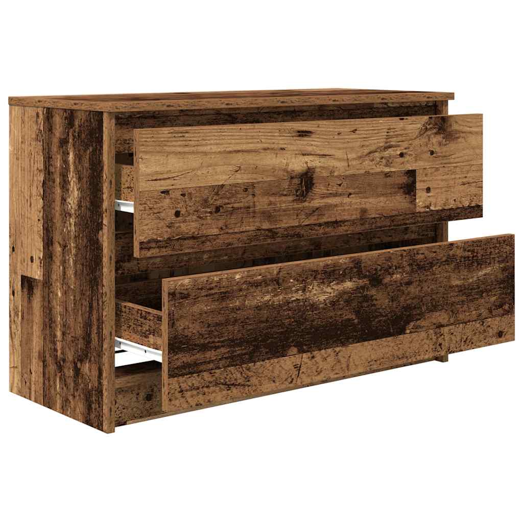 vidaXL TV Cabinet Old Wood 80x35x54 cm Engineered Wood