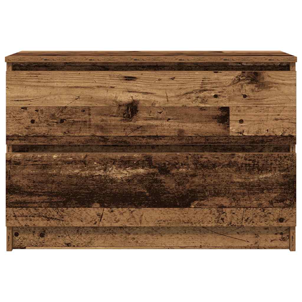 vidaXL TV Cabinet Old Wood 80x35x54 cm Engineered Wood