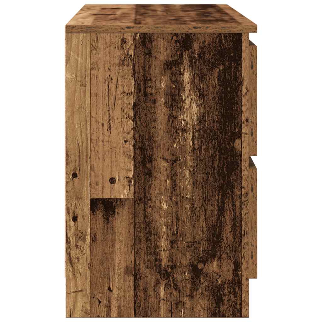 vidaXL TV Cabinet Old Wood 80x35x54 cm Engineered Wood