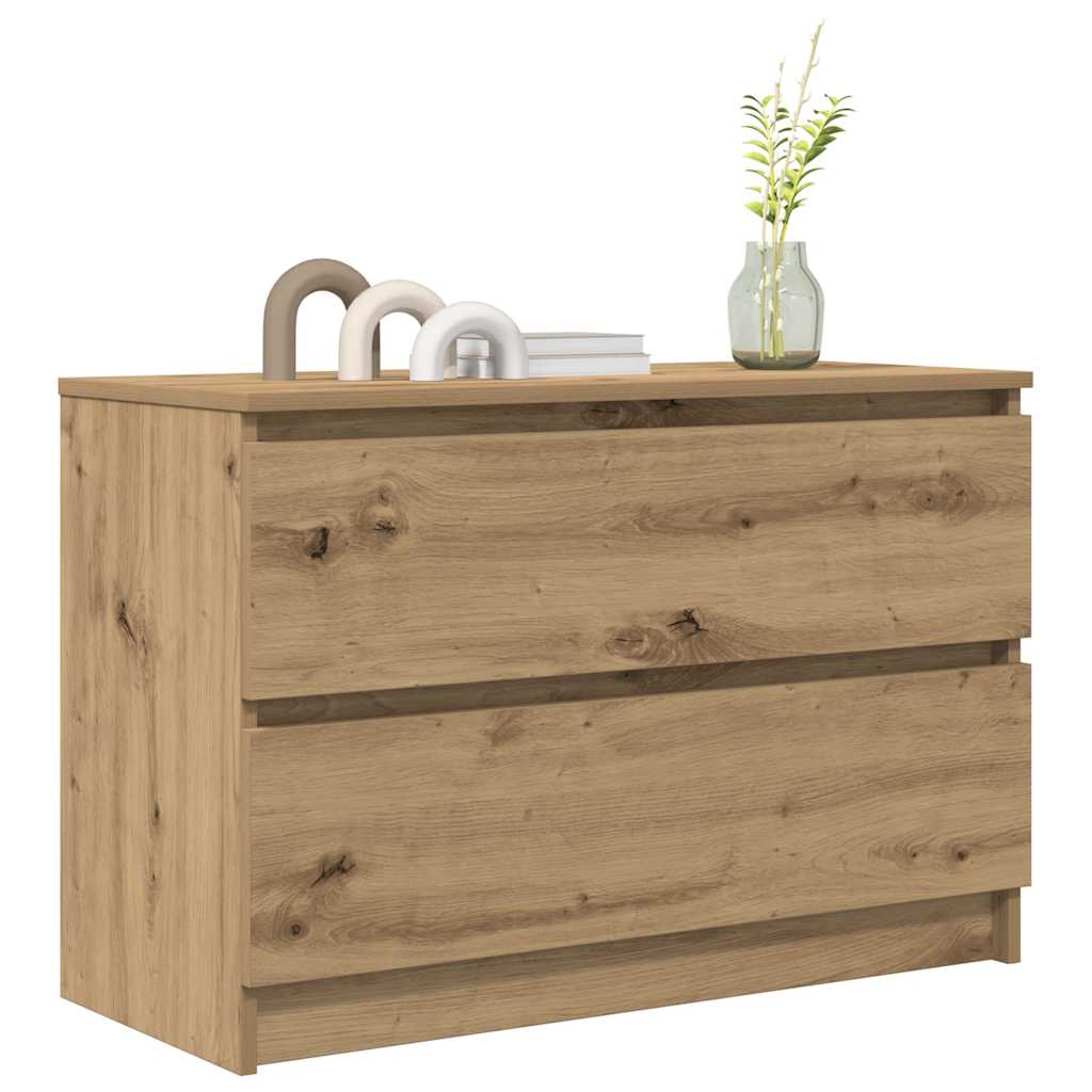 vidaXL TV Cabinet Artisan Oak 80x35x54 cm Engineered Wood