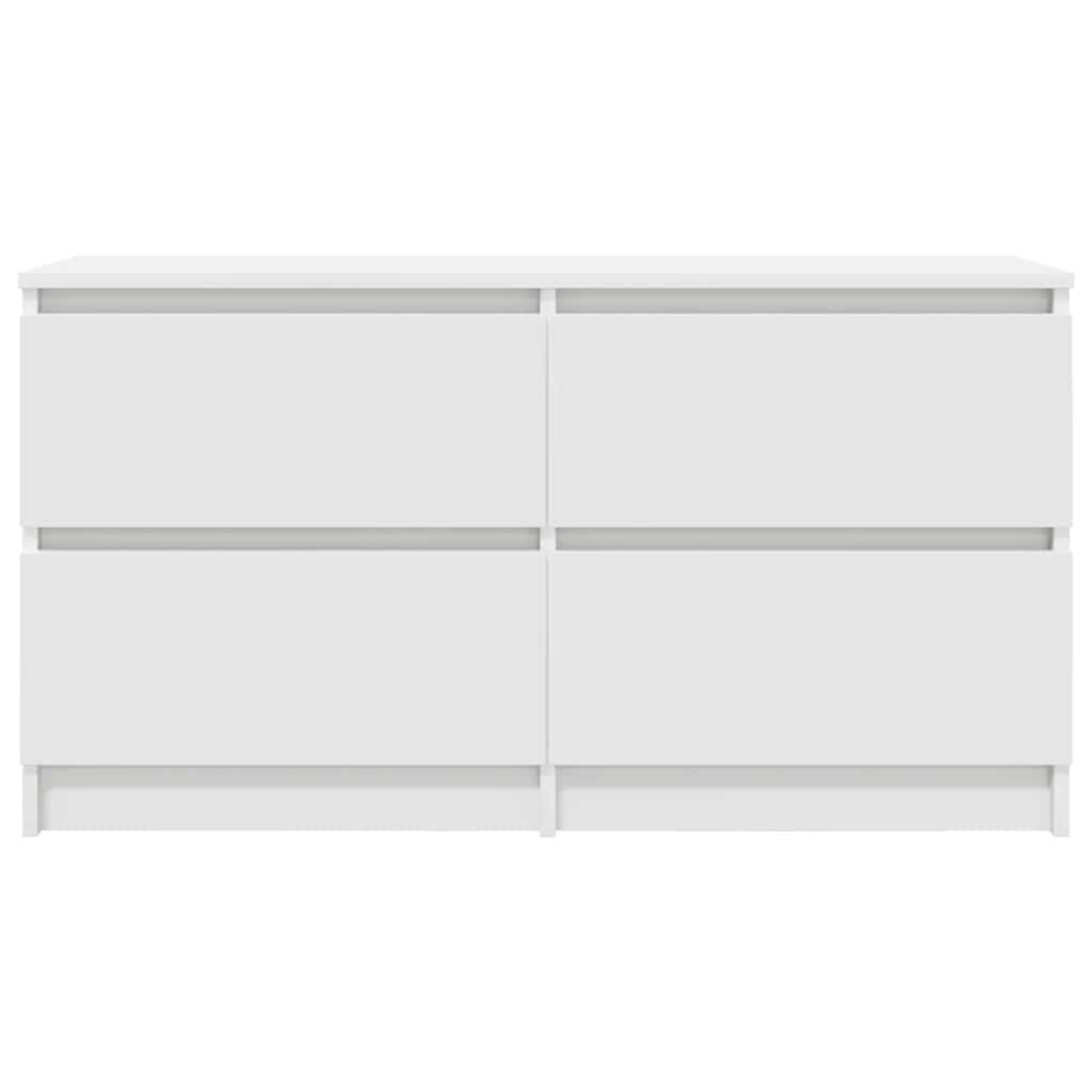 vidaXL TV Cabinet White 100x35x54 cm Engineered Wood