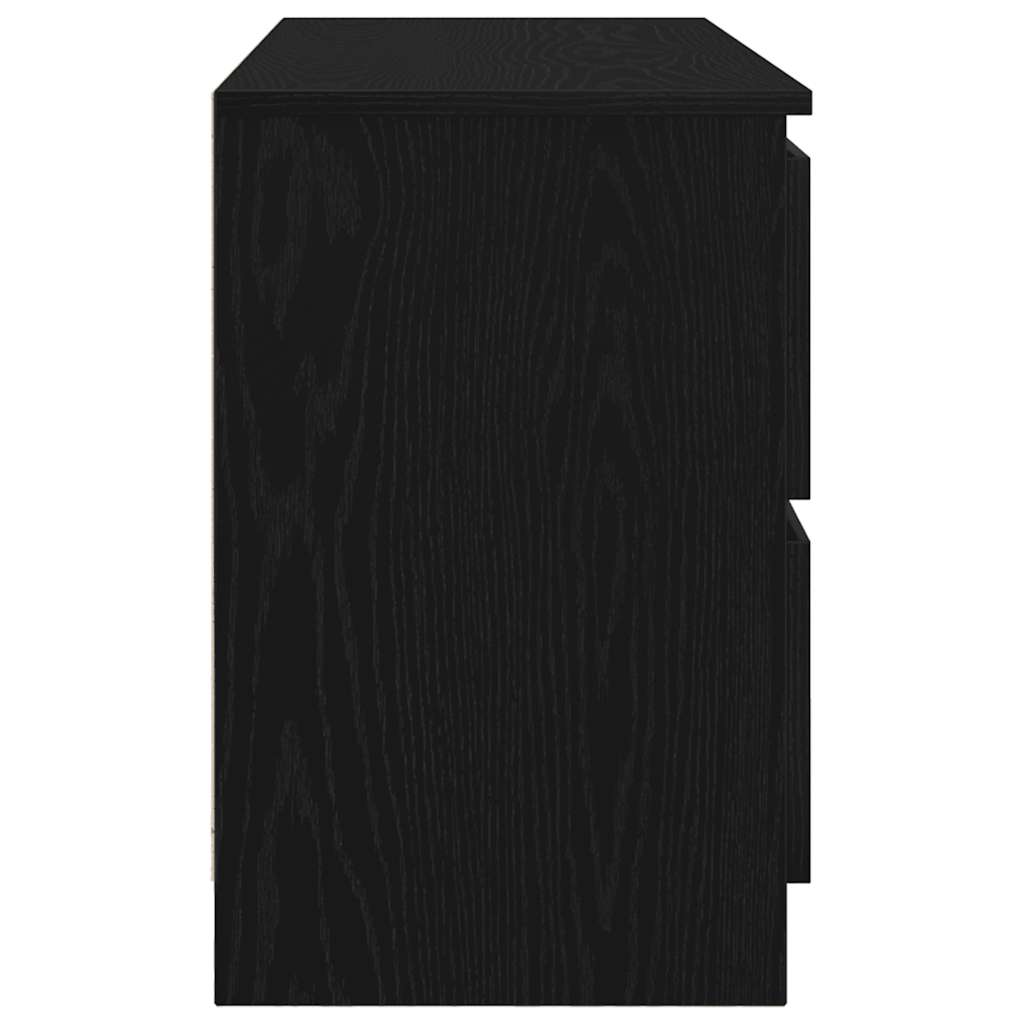 vidaXL TV Cabinet Black 100x35x54 cm Engineered Wood