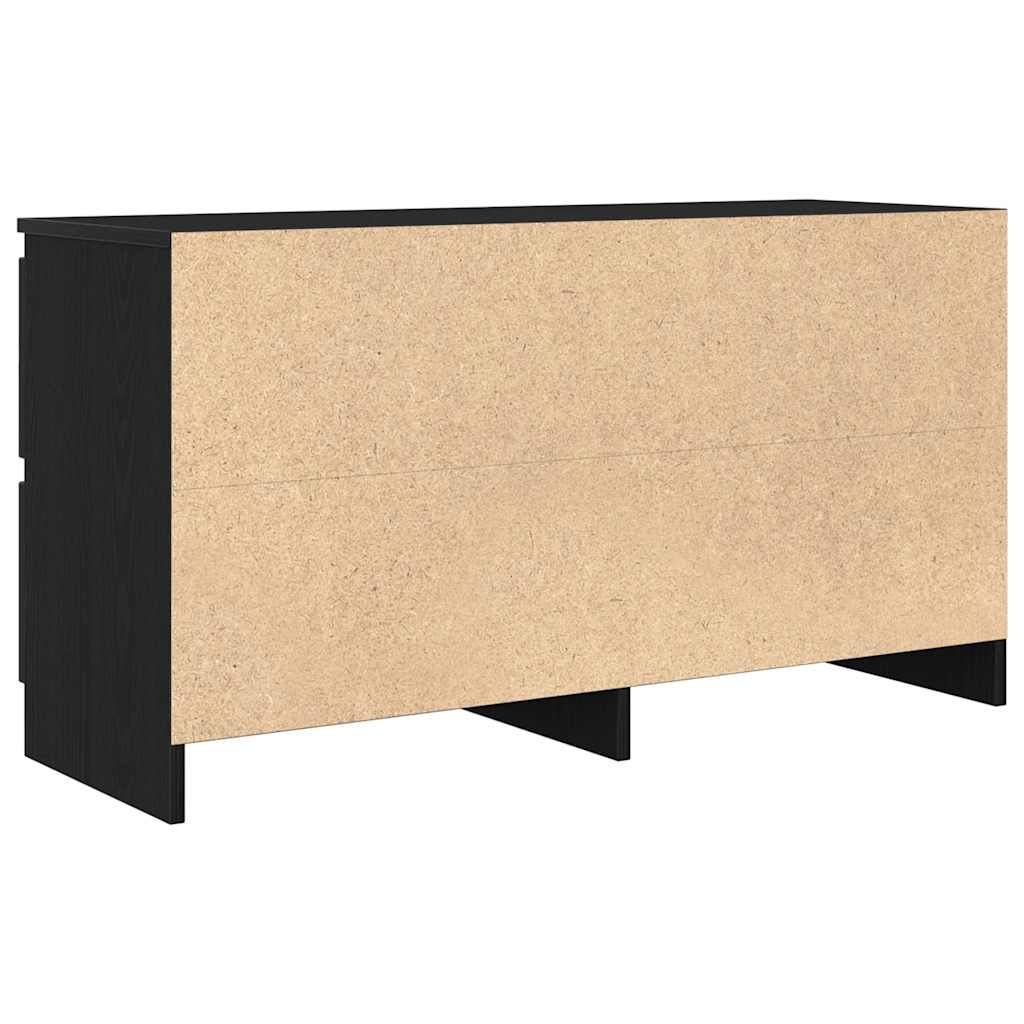 vidaXL TV Cabinet Black 100x35x54 cm Engineered Wood