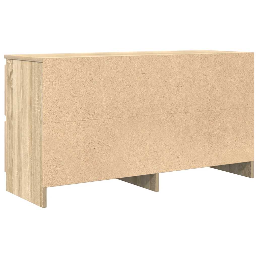 vidaXL TV Cabinet Sonoma Oak 100x35x54 cm Engineered Wood