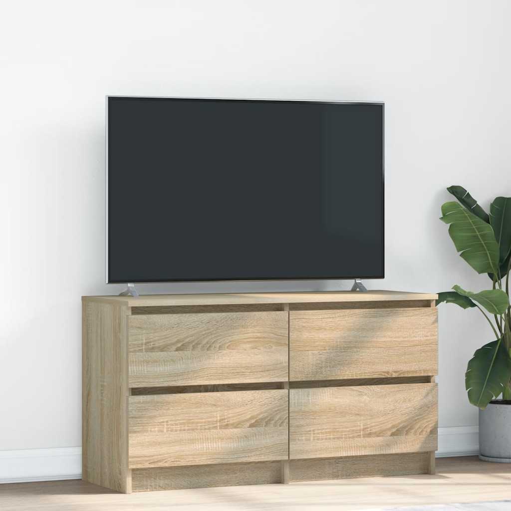 vidaXL TV Cabinet Sonoma Oak 100x35x54 cm Engineered Wood