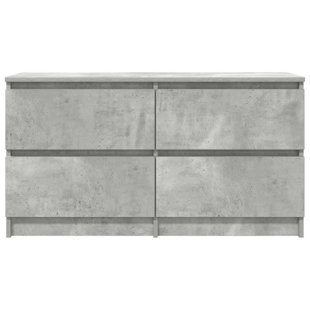 vidaXL TV Cabinet Concrete Grey 100x35x54 cm Engineered Wood