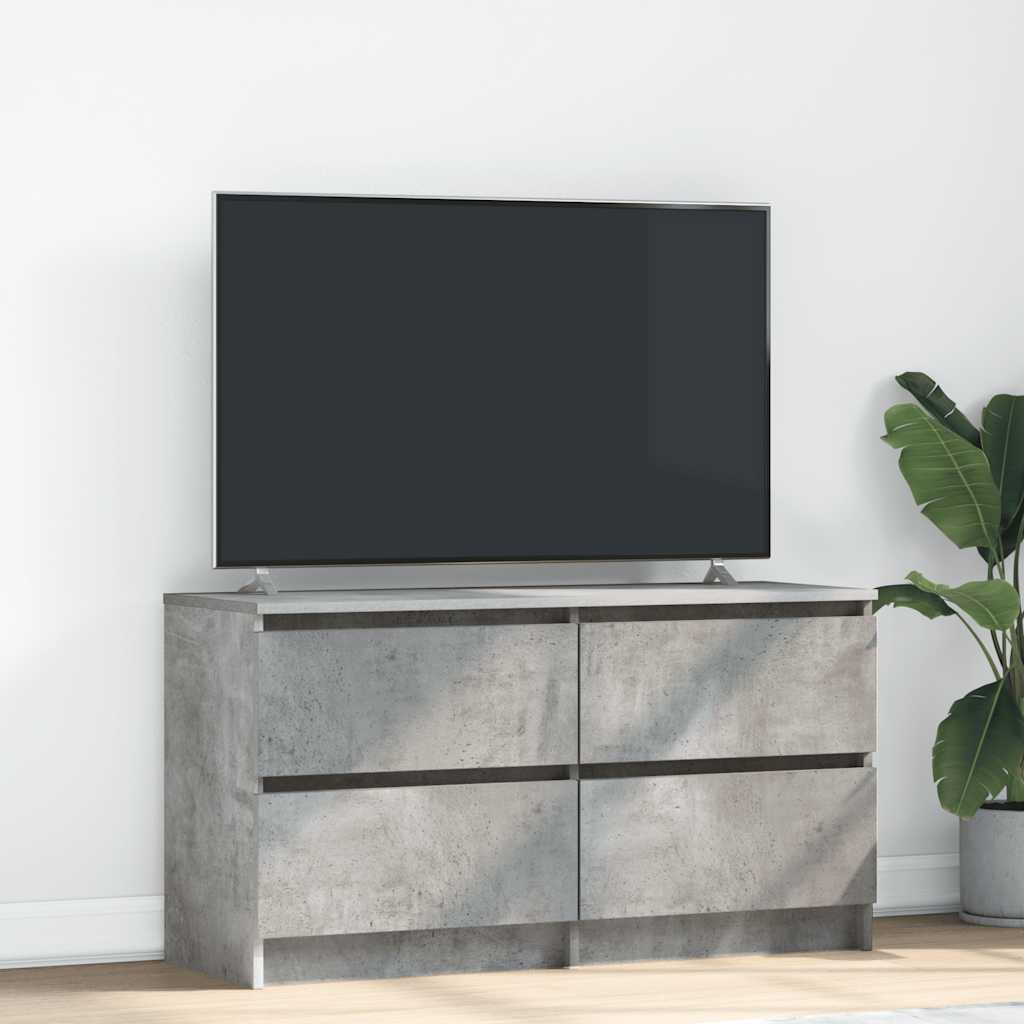 vidaXL TV Cabinet Concrete Grey 100x35x54 cm Engineered Wood