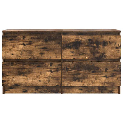 vidaXL TV Cabinet Smoked Oak 100x35x54 cm Engineered Wood