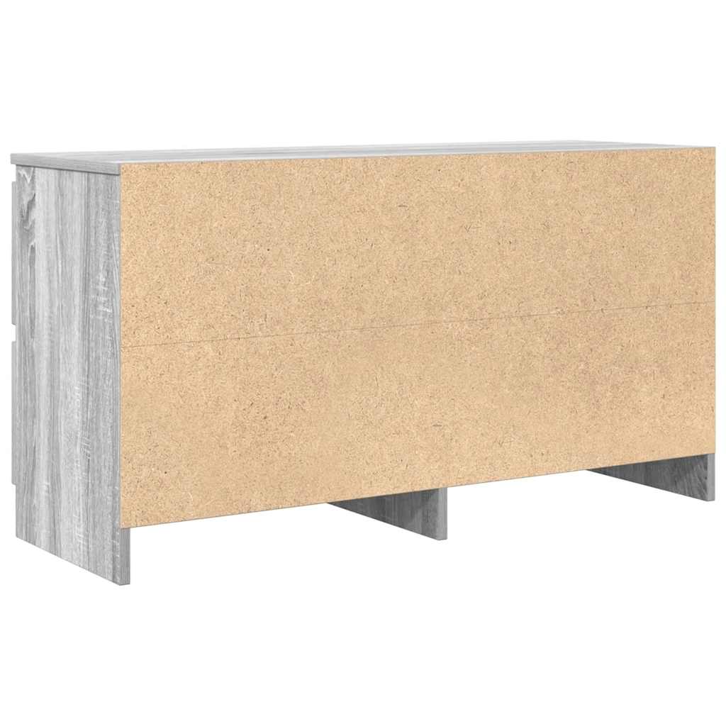 vidaXL TV Cabinet Grey Sonoma 100x35x54 cm Engineered Wood