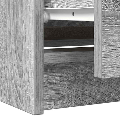 vidaXL TV Cabinet Grey Sonoma 100x35x54 cm Engineered Wood