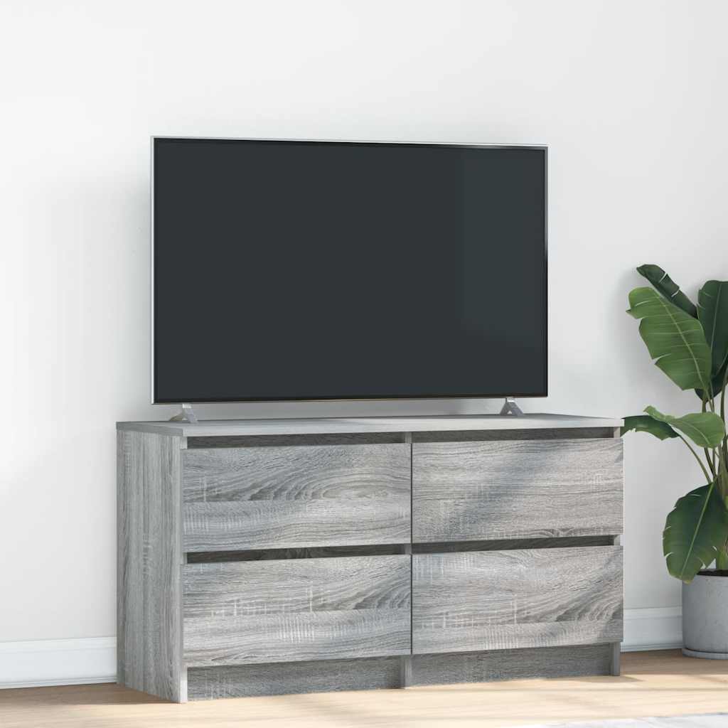 vidaXL TV Cabinet Grey Sonoma 100x35x54 cm Engineered Wood