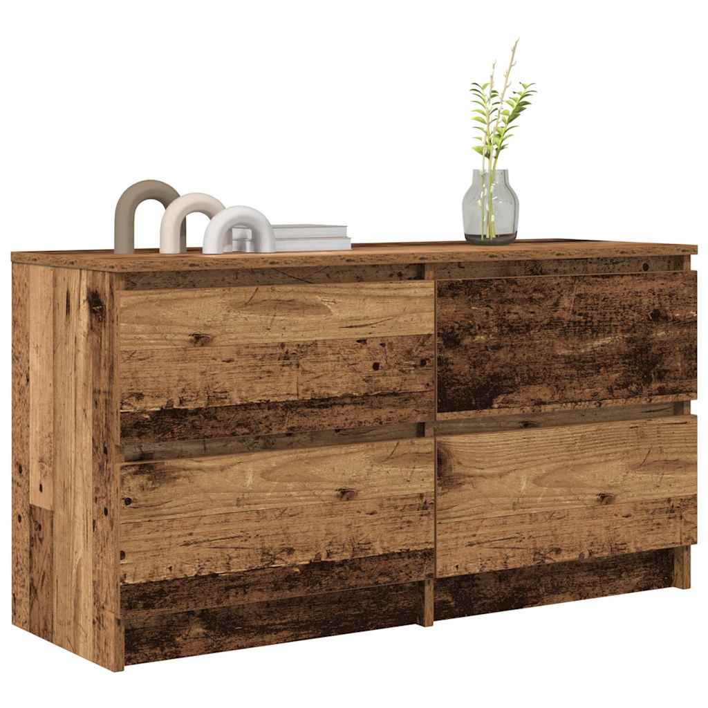 vidaXL TV Cabinet Old Wood 100x35x54 cm Engineered Wood