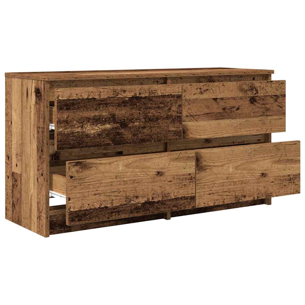 vidaXL TV Cabinet Old Wood 100x35x54 cm Engineered Wood