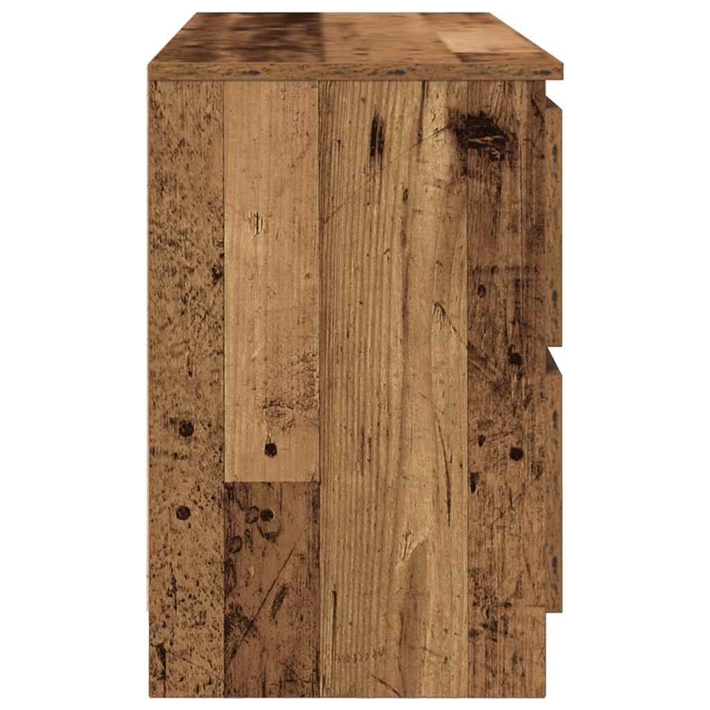 vidaXL TV Cabinet Old Wood 100x35x54 cm Engineered Wood