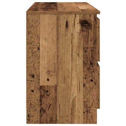vidaXL TV Cabinet Old Wood 100x35x54 cm Engineered Wood