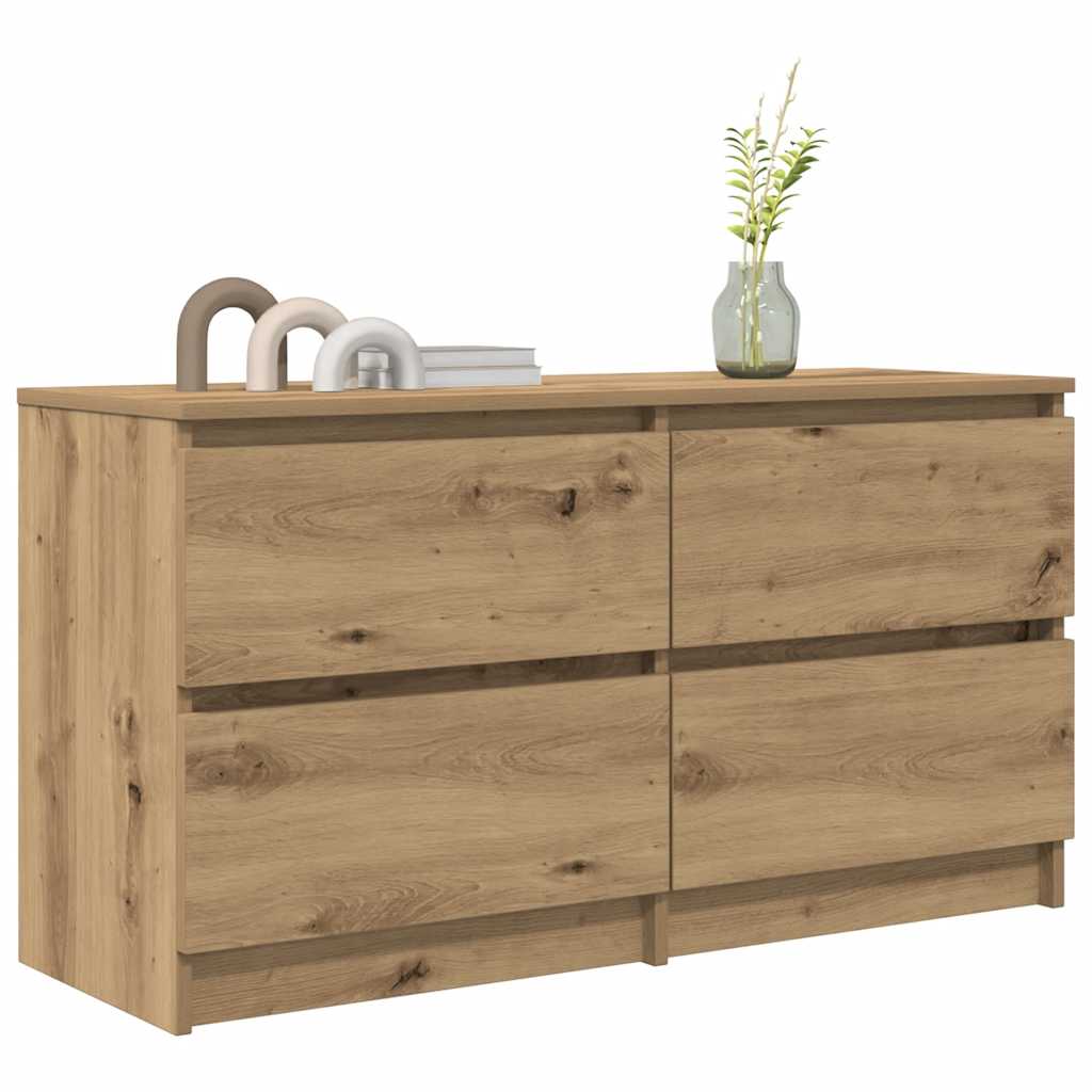 vidaXL TV Cabinet Artisan Oak 100x35x54 cm Engineered Wood