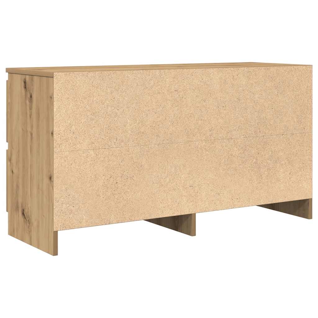 vidaXL TV Cabinet Artisan Oak 100x35x54 cm Engineered Wood