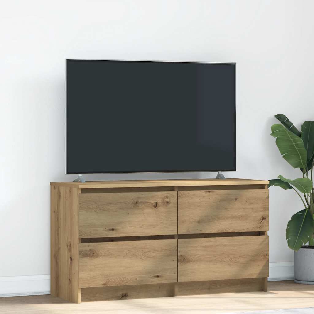 vidaXL TV Cabinet Artisan Oak 100x35x54 cm Engineered Wood