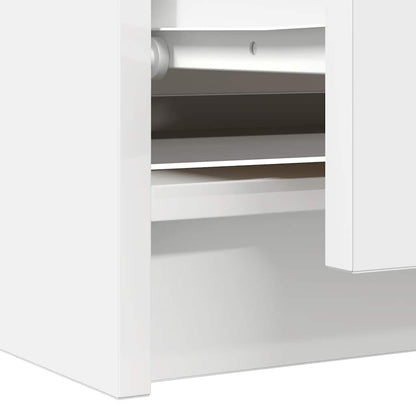 vidaXL TV Cabinet White 100x35x54 cm Engineered Wood
