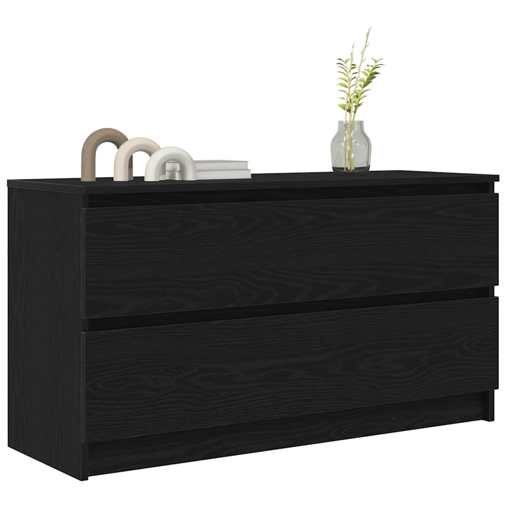 vidaXL TV Cabinet Black 100x35x54 cm Engineered Wood