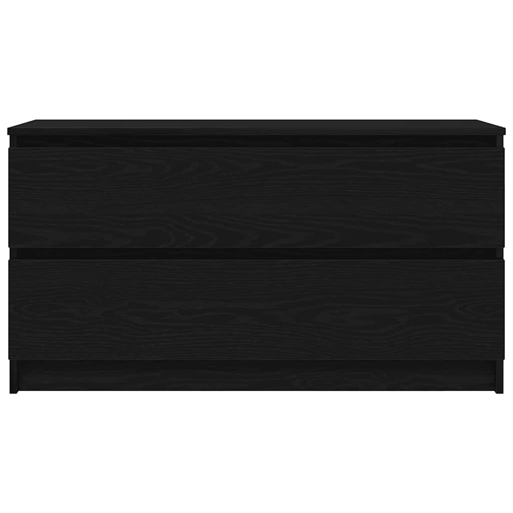 vidaXL TV Cabinet Black 100x35x54 cm Engineered Wood