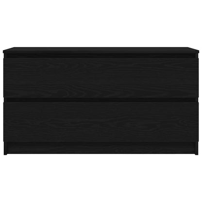 vidaXL TV Cabinet Black 100x35x54 cm Engineered Wood