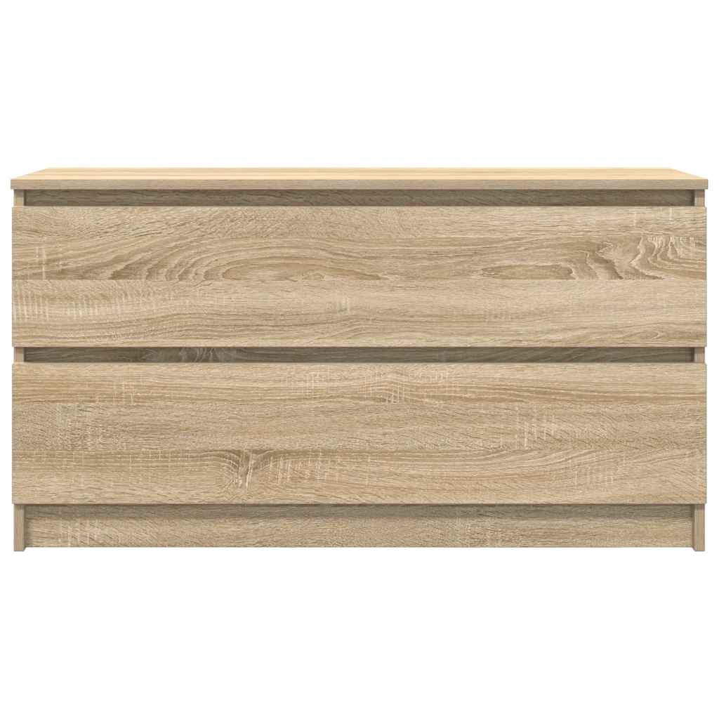 vidaXL TV Cabinet Sonoma Oak 100x35x54 cm Engineered Wood