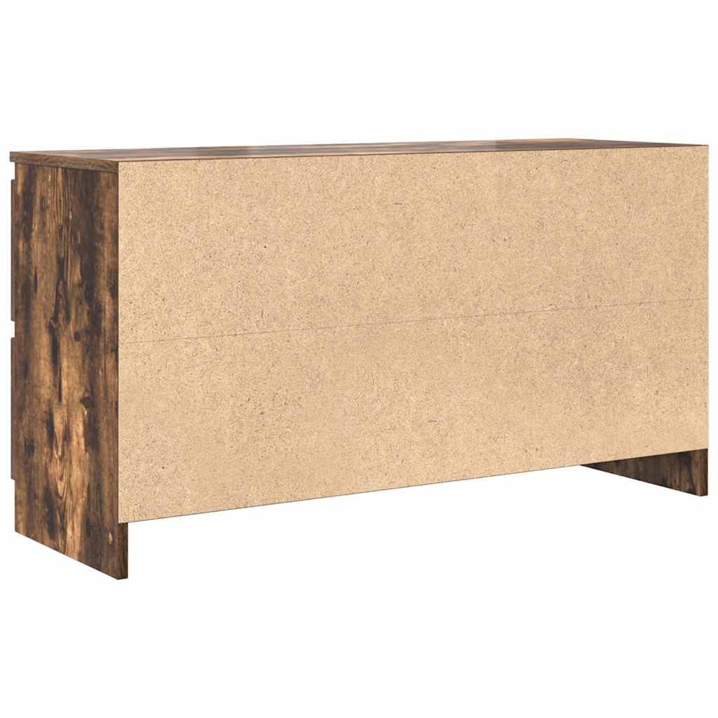 vidaXL TV Cabinet Smoked Oak 100x35x54 cm Engineered Wood