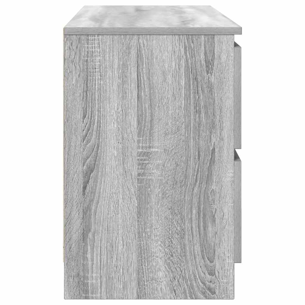 vidaXL TV Cabinet Grey Sonoma 100x35x54 cm Engineered Wood