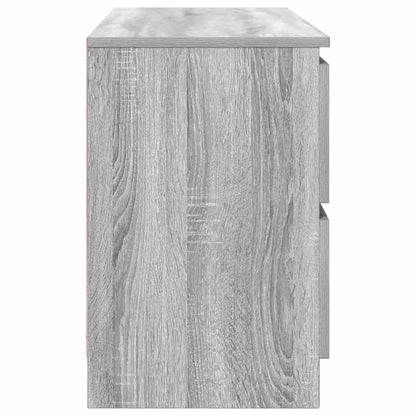 vidaXL TV Cabinet Grey Sonoma 100x35x54 cm Engineered Wood