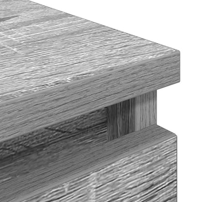 vidaXL TV Cabinet Grey Sonoma 100x35x54 cm Engineered Wood