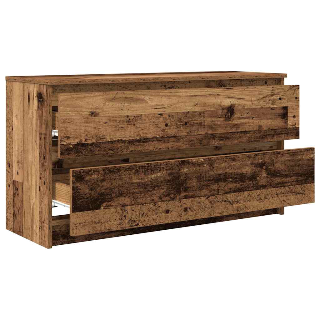 vidaXL TV Cabinet Old Wood 100x35x54 cm Engineered Wood