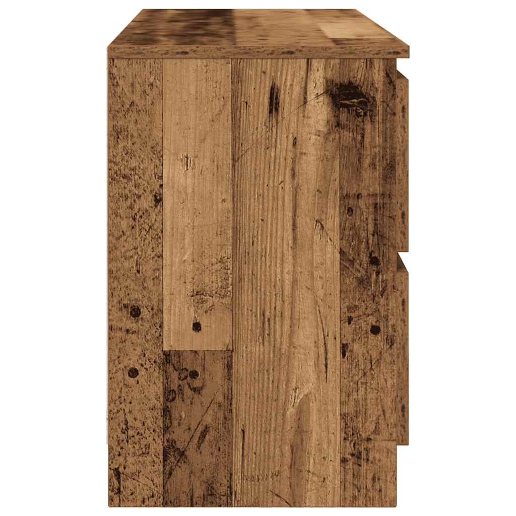 vidaXL TV Cabinet Old Wood 100x35x54 cm Engineered Wood