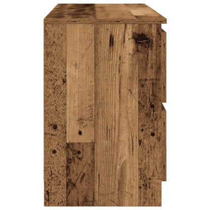 vidaXL TV Cabinet Old Wood 100x35x54 cm Engineered Wood