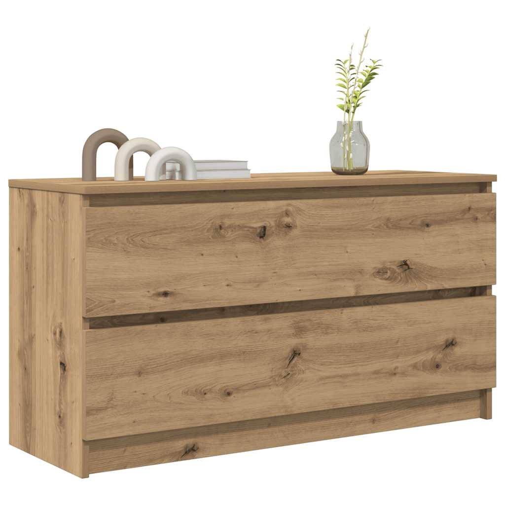 vidaXL TV Cabinet Artisan Oak 100x35x54 cm Engineered Wood