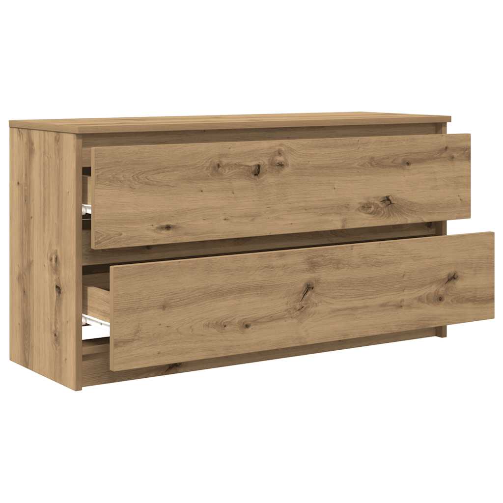 vidaXL TV Cabinet Artisan Oak 100x35x54 cm Engineered Wood
