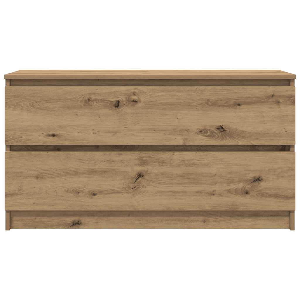 vidaXL TV Cabinet Artisan Oak 100x35x54 cm Engineered Wood