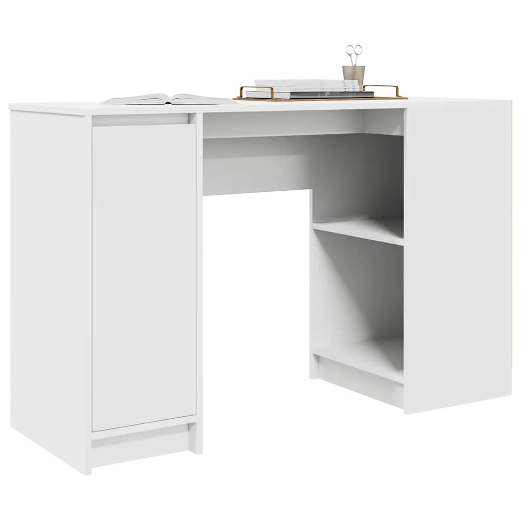 vidaXL Desk White 120x42x76 cm Engineered Wood