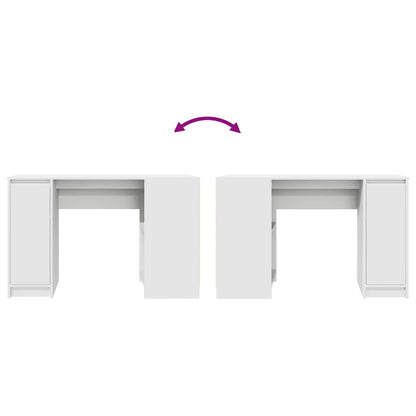 vidaXL Desk White 120x42x76 cm Engineered Wood