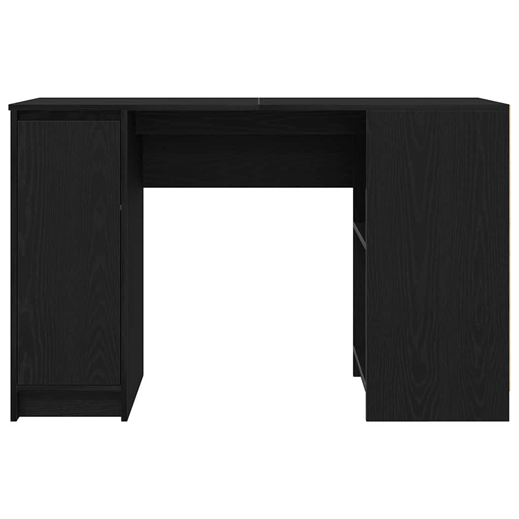 vidaXL Desk Black Oak 120x42x76 cm Engineered Wood