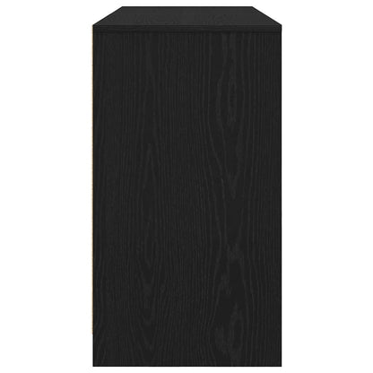 vidaXL Desk Black Oak 120x42x76 cm Engineered Wood