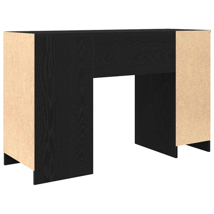 vidaXL Desk Black Oak 120x42x76 cm Engineered Wood