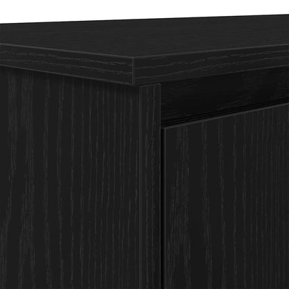 vidaXL Desk Black Oak 120x42x76 cm Engineered Wood