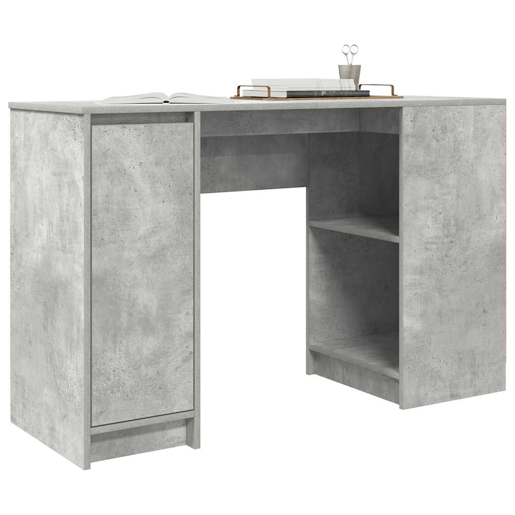 vidaXL Desk Concrete Grey 120x42x76 cm Engineered Wood