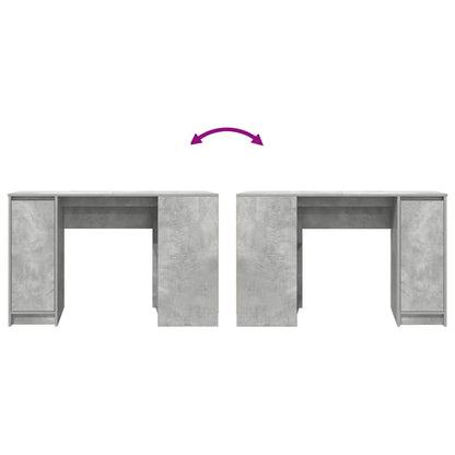 vidaXL Desk Concrete Grey 120x42x76 cm Engineered Wood